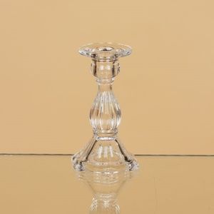 Heavy Clear Glass Taper Candle Holder #79459 (NWT)